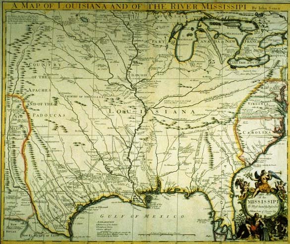 Map of Louisiana and of the Course of the Mississippi