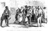 portrayal of Freedmen's Bureau from Frank Leslie's Illustrated Newspaper, 1866