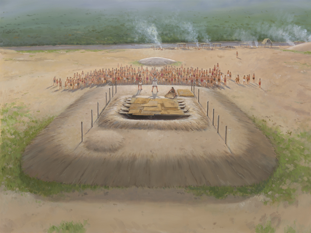 Burial ceremony at Marksville.