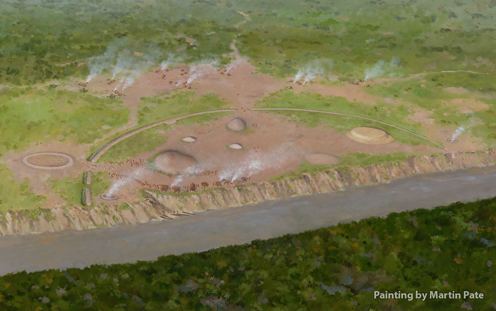 Artist's interpretation of the site.