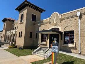 The newest marker along the Louisiana Civil Rights Trail is unveiled at the Texas and Pacific Railway Depot in Natchitoches, a conduit for the Great Migration as African Americans migrated to larger cities in the North and West.