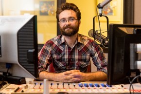 Colby LeJeune, host of the program Bonjour Louisiane on KRVS.