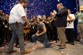 Massachusetts Chef Erin Miller of Urban Hearth in Cambridge is crowned the first-ever Queen of American Seafood at the 2022 Great American Seafood Cook-Off.